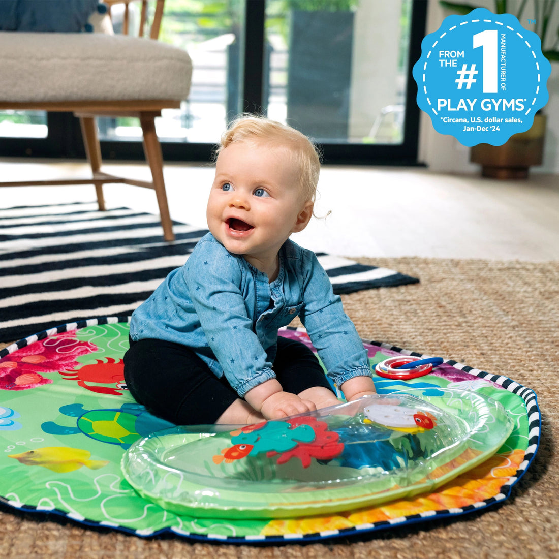 Baby Einstein Sea Floor Explorers 2-in-1 Water Mat Play Gym Water Mat