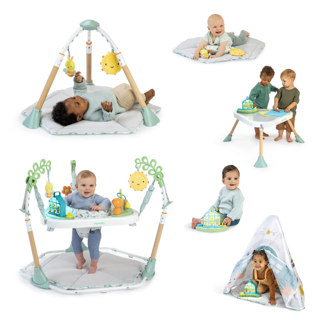 Ingenuity Tummy-to-Toes 6-in-1 Milestone Center Activity Center