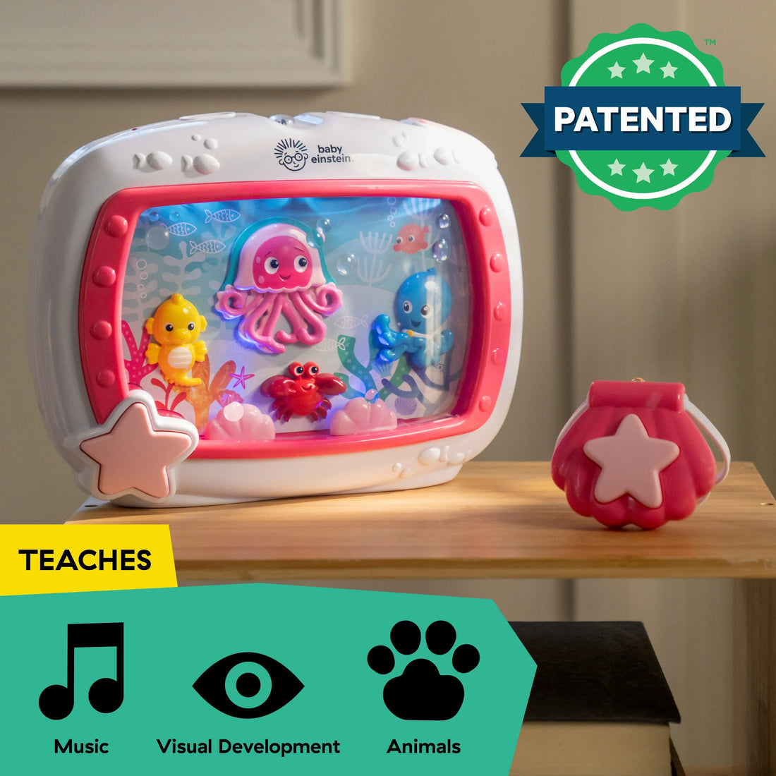 Baby Einstein Sea Dreams Soother Musical Crib Toy and Sound Machine Crib Toy