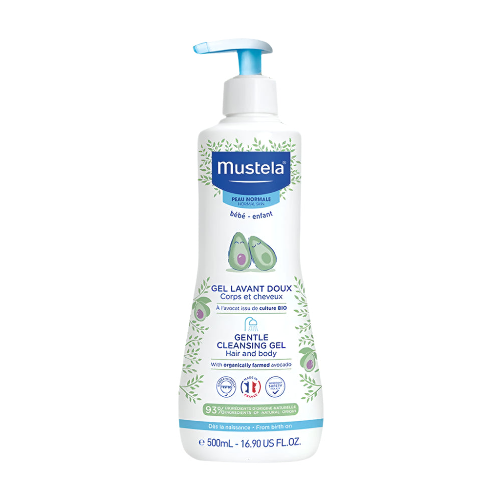 Mustela Gentle Cleansing Gel with Avocado 500ml | Prenatal, Babies, Nusring, Cybex, Avent Skincare
