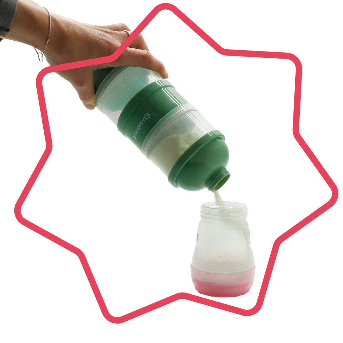 Badabulle Green Milk Dispenser | Prenatal, Babies, Nusring, Cybex, Avent Milk Dispenser