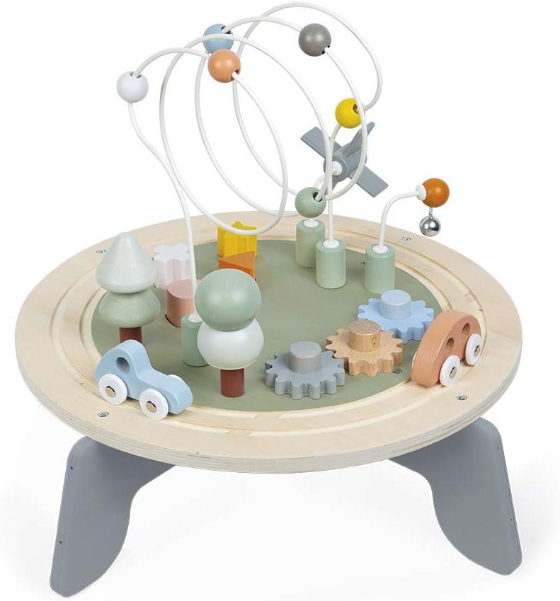 Janod Sweet Cocoon Wooden Activity Multi - Play Table Toddlers Fine Motor Development | Prenatal, Babies, Nusring, Cybex, Avent Activity Table