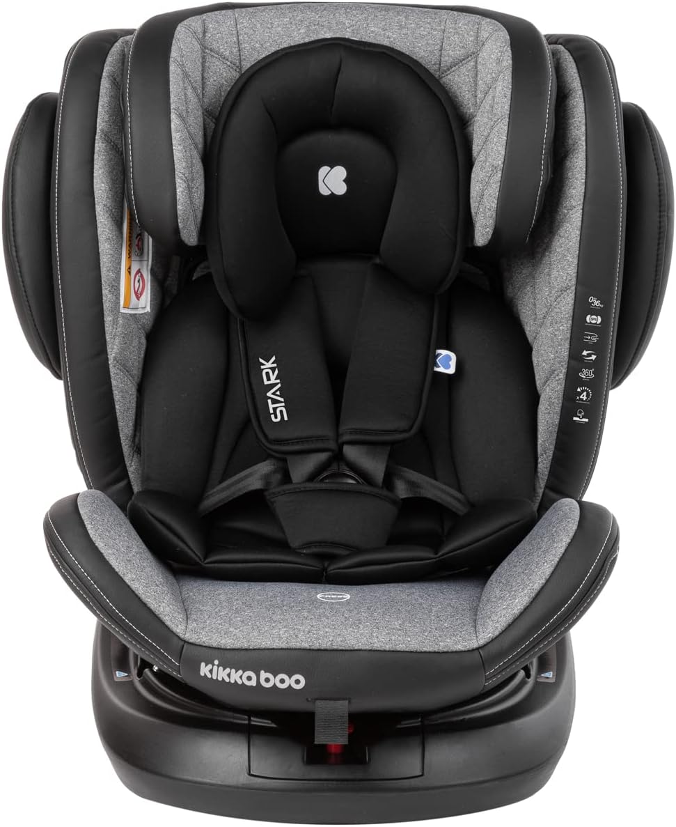 Kikkaboo Car Seat 0123 0-36kg Stark Double - Light Grey | Prenatal, Babies, Nusring, Cybex, Avent Car Seat