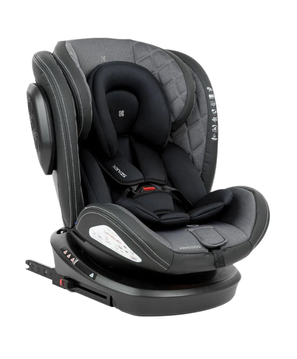 Kikkaboo Car Seat 0123 0-36kg Stark Double - Light Grey | Prenatal, Babies, Nusring, Cybex, Avent Car Seat
