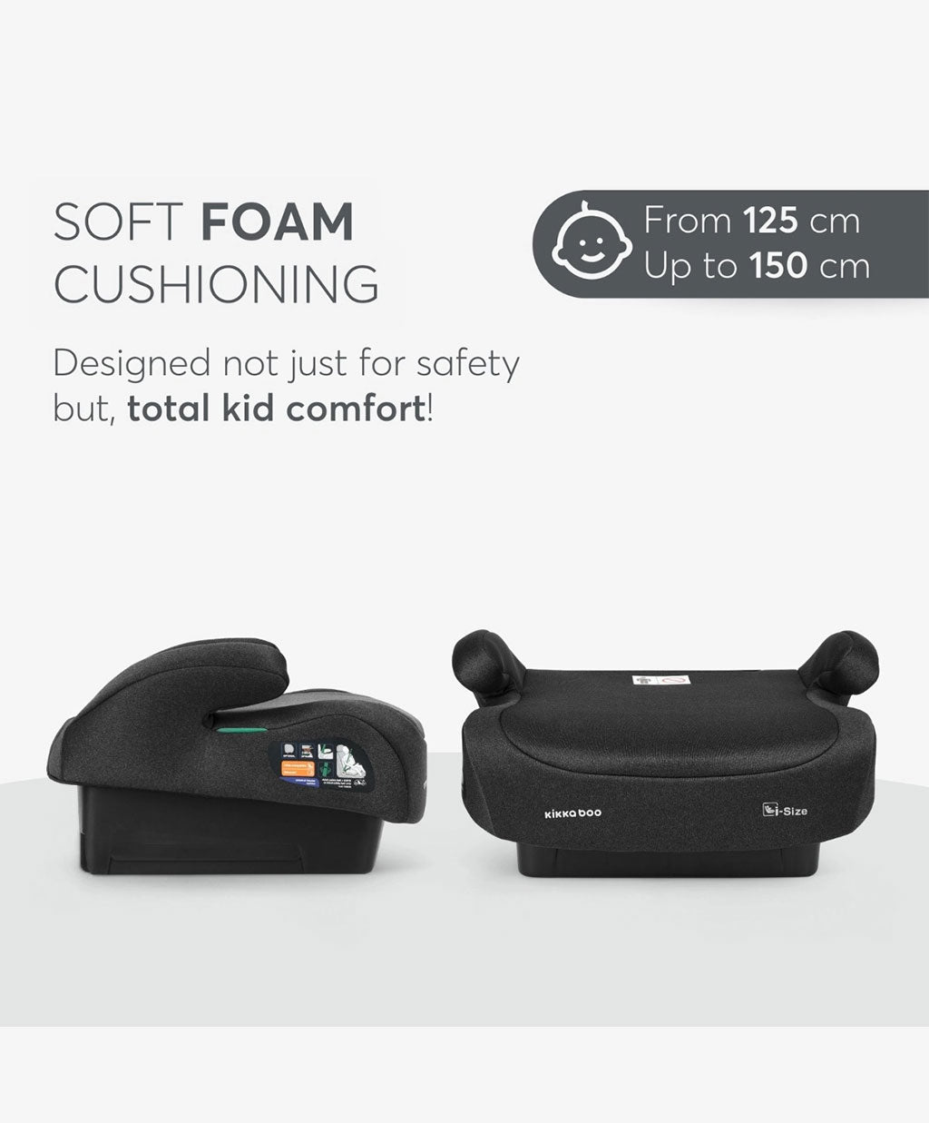 Kikkaboo Car Seat i-Go 125-150cm - Black | Prenatal, Babies, Nusring, Cybex, Avent Car Seat