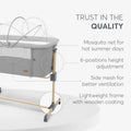 Kikkaboo Amaris Bedside Crib | Prenatal, Babies, Nusring, Cybex, Avent Bedside Crib
