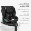 Kikkaboo I-Twist Black Car Seat I-Size 40-150cm | Prenatal, Babies, Nusring, Cybex, Avent Car Seat