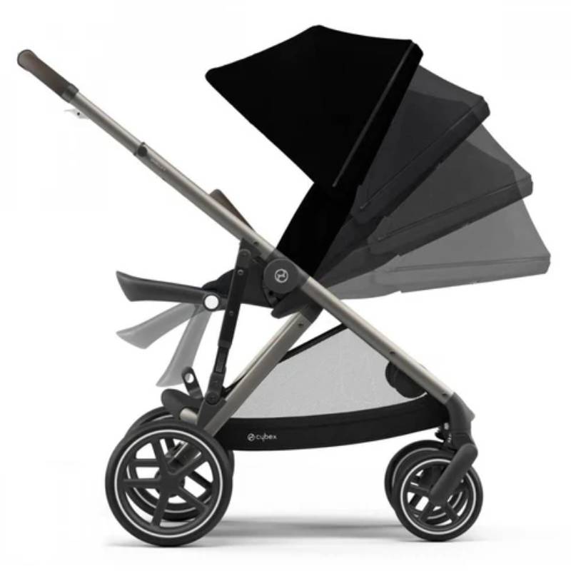 cybex gazelle s stroller in deep black Cybex Gazelle S Taupe Stroller - Deep Black
