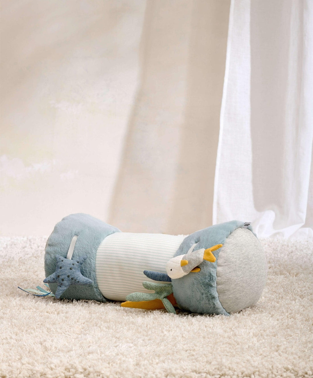 Mamas & Papas Welcome To The World Under The Sea Tummy Time Roll - Blue | Prenatal, Babies, Nusring, Cybex, Avent Tummy Time Mat
