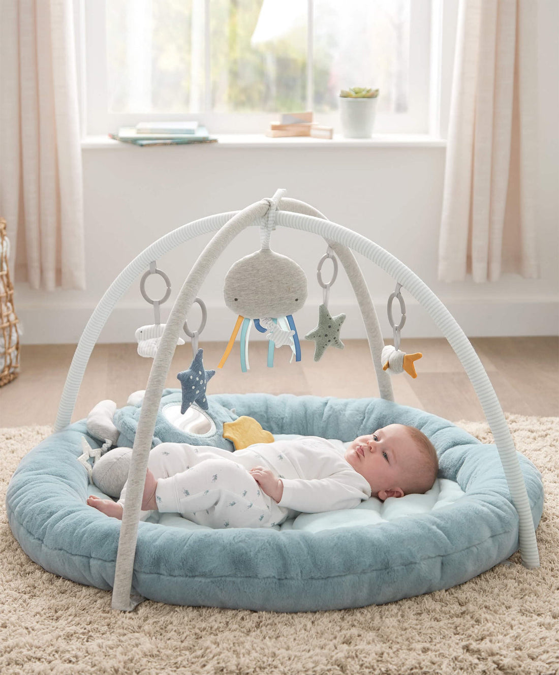 Mamas & Papas Welcome To The World Under The Sea Playmat - Blue | Prenatal, Babies, Nusring, Cybex, Avent Playmat & Gym