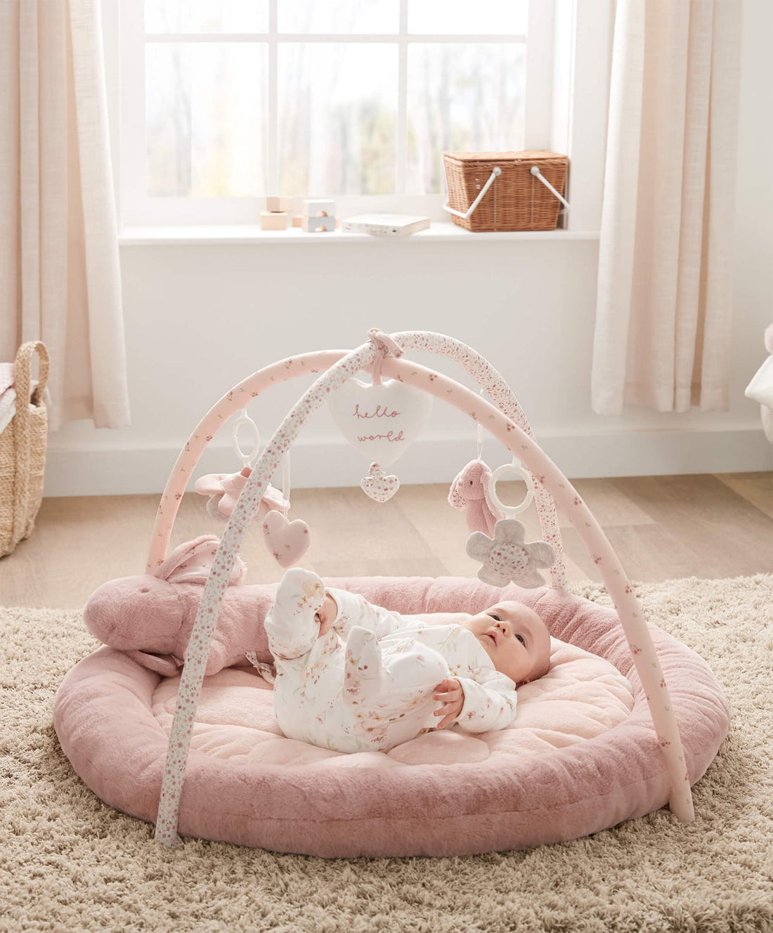 Mamas & Papas Welcome To The World Bunny Playmat - Pink | Prenatal, Babies, Nusring, Cybex, Avent Playmat & Gym