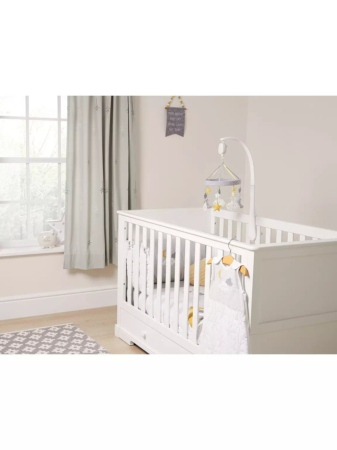 Mamas & Papas Musical Mobile Clouds | Prenatal, Babies, Nusring, Cybex, Avent Crib Mobile