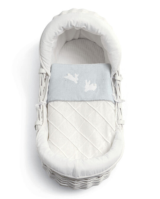 Mamas & Papas Welcome To The World Wicker Moses Basket - Blue | Prenatal, Babies, Nusring, Cybex, Avent Moses Basket