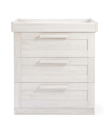 Atlas 3 Drawer Dresser & Changing Unit - Nimbus White