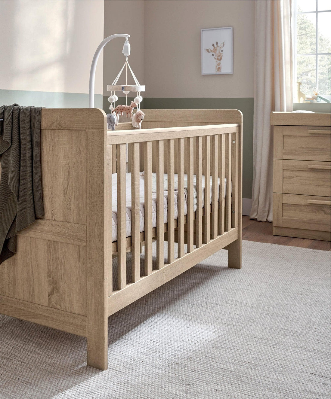Mamas & Papas Atlas Cotbed - Light Oak | Prenatal, Babies, Nusring, Cybex, Avent Cot