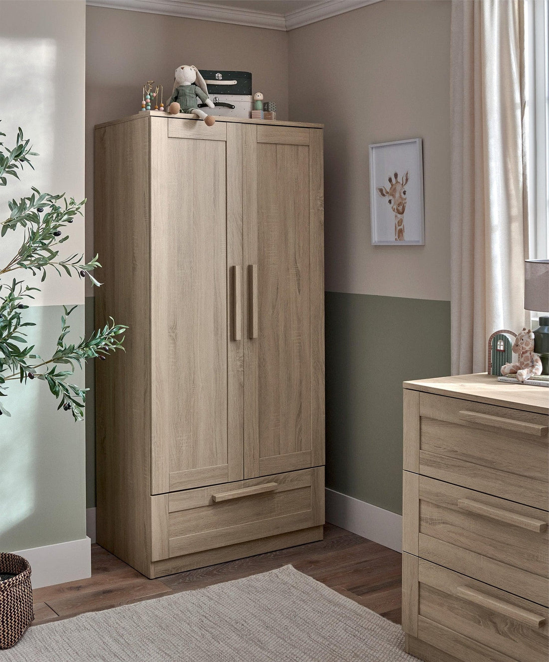 Mamas & Papas Atlas Wardrobe - Light Oak | Prenatal, Babies, Nusring, Cybex, Avent Nursery Furniture