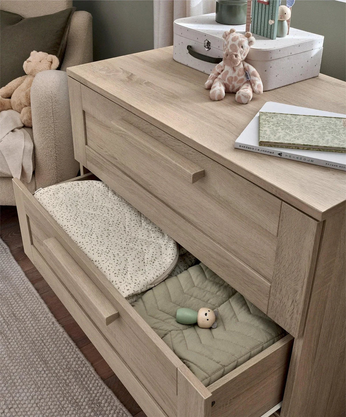 Mamas & Papas Atlas Dresser Changer - Light Oak | Prenatal, Babies, Nusring, Cybex, Avent Dresser