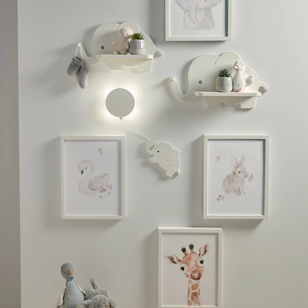 Mamas & Papas Elephant Shelves & Nightlight | Prenatal, Babies, Nusring, Cybex, Avent Nursery Decor