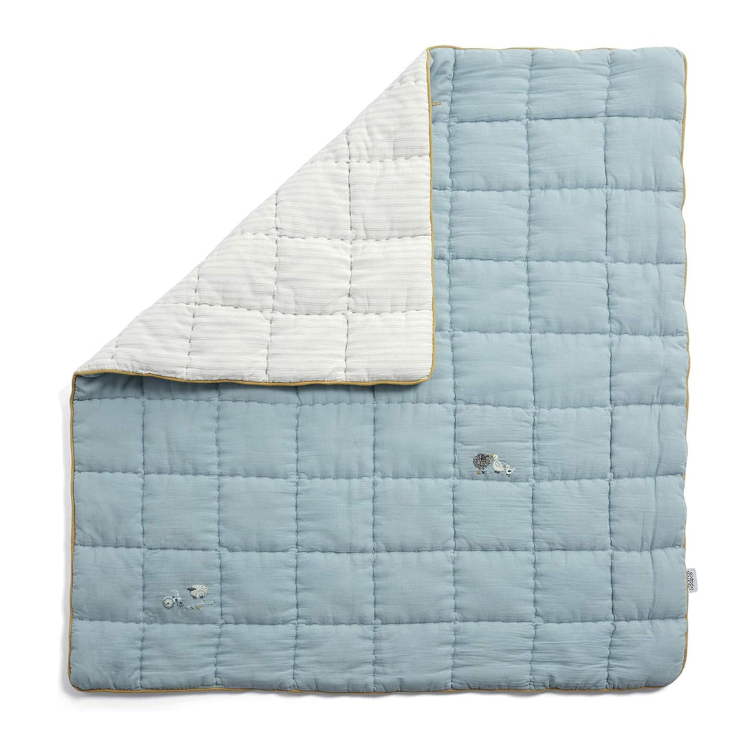 Mamas & Papas Welcome To The World Quilt Bedding Cotbed - Blue | Prenatal, Babies, Nusring, Cybex, Avent Nursery Bedding