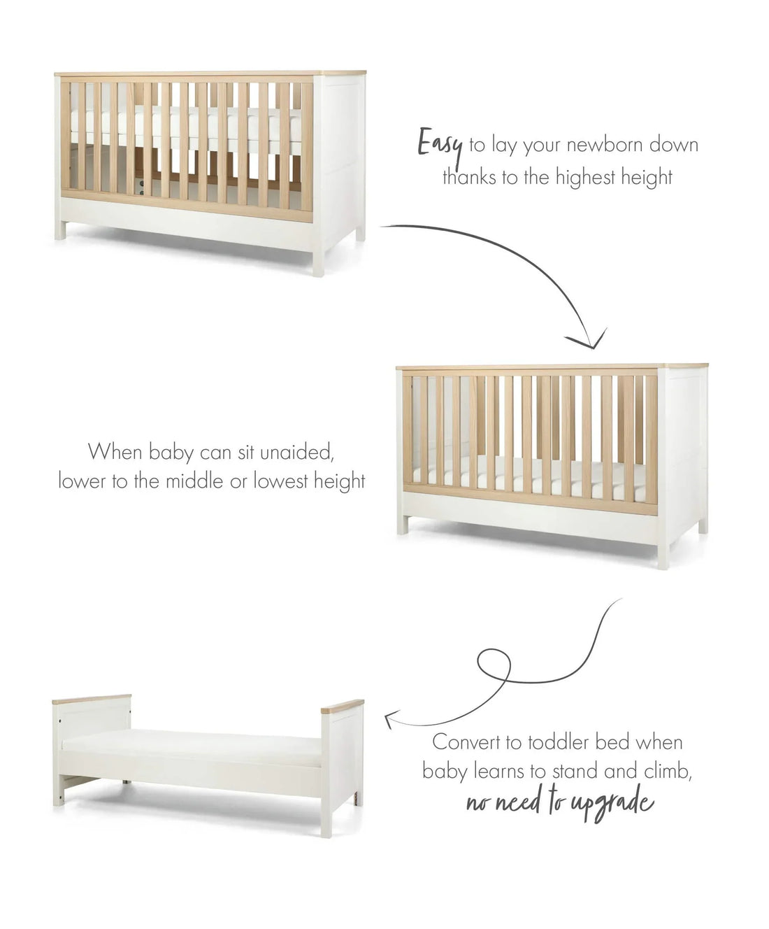 Mamas & Papas Harwell Cotbed - White | Prenatal, Babies, Nusring, Cybex, Avent Cotbed