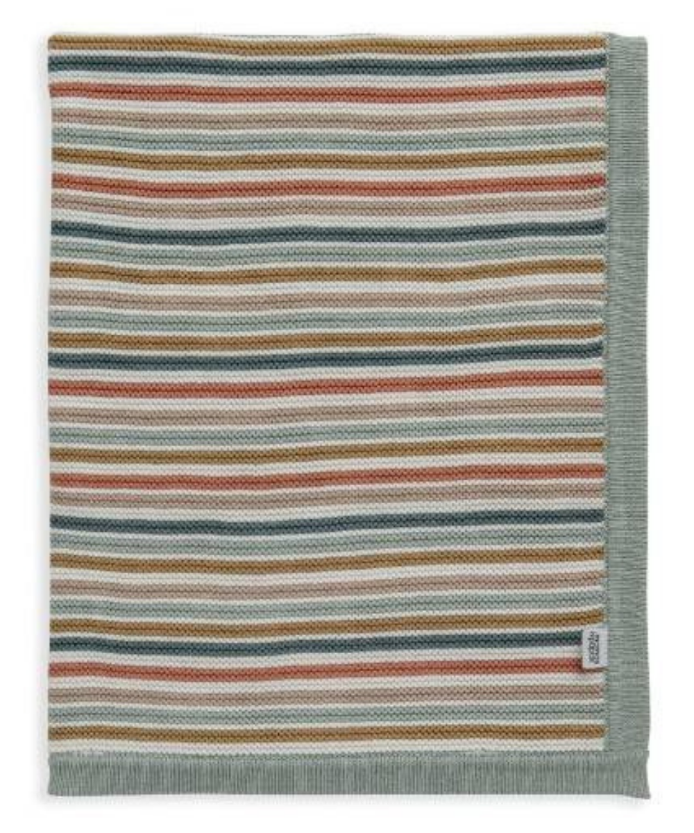 Mamas & Papas Woven Cotton Blanket with Colored Stripes | Prenatal, Babies, Nusring, Cybex, Avent Blanket