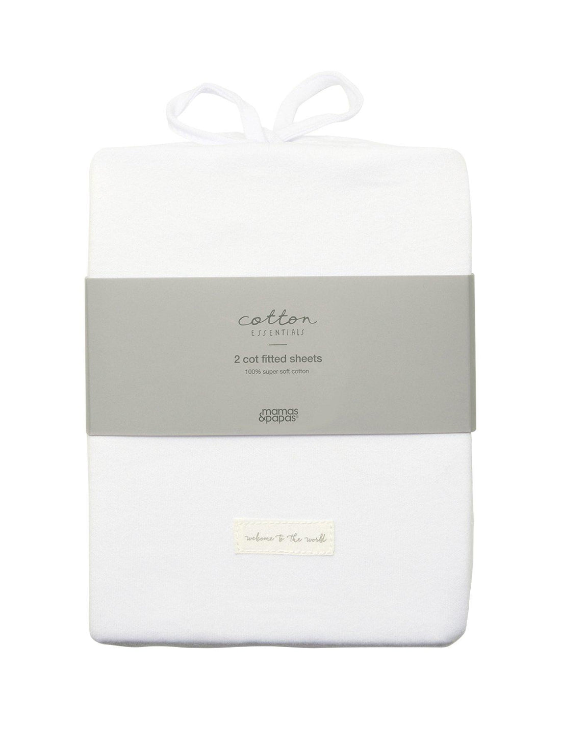 Mamas & Papas Cotton Fitted Cotbed Sheets - Pack of 2 | Prenatal, Babies, Nusring, Cybex, Avent Nursery Bedding