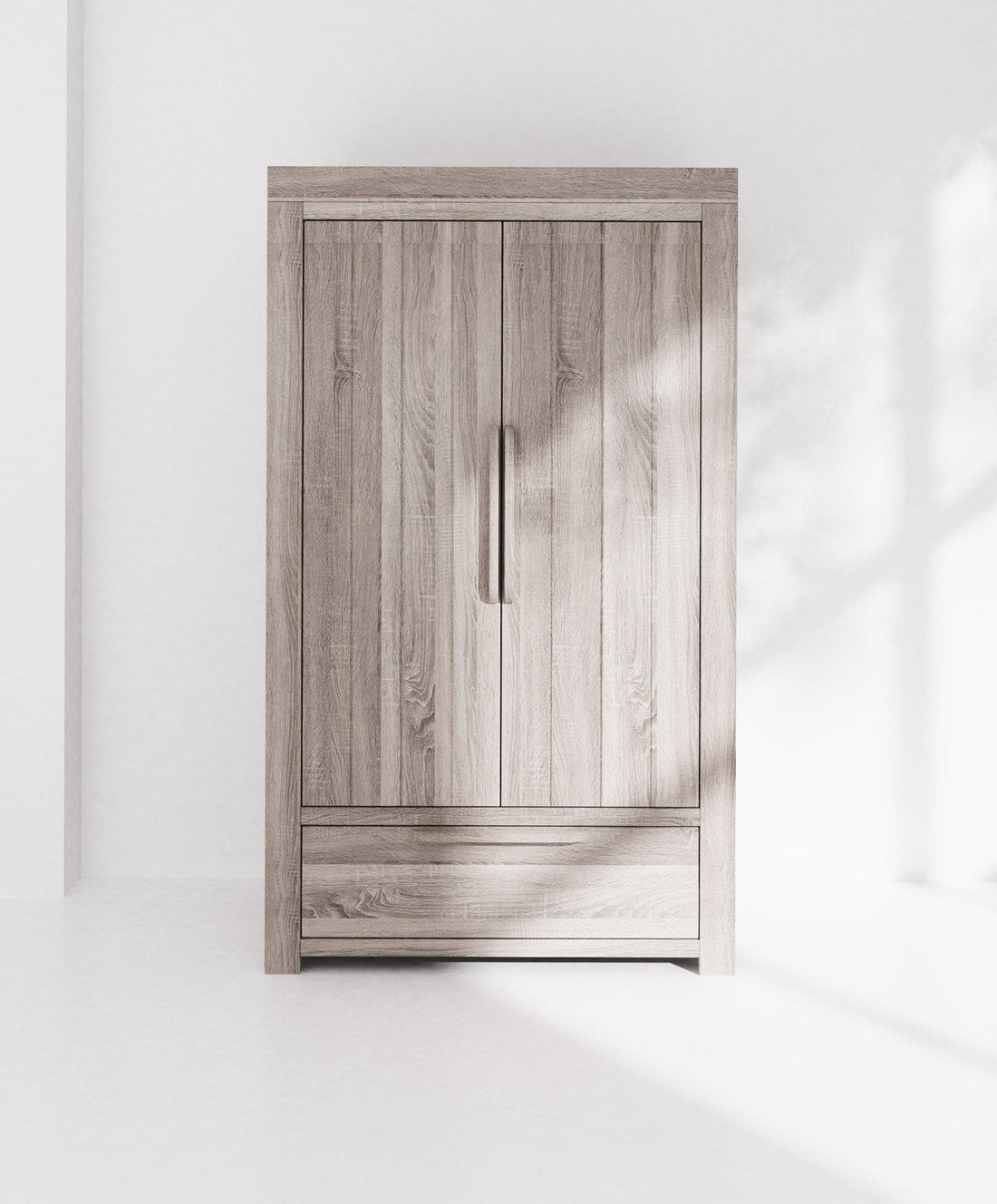 Mamas & Papas Franklin 2 Door Nursery Wardrobe with Drawer - Grey Wash | Prenatal, Babies, Nusring, Cybex, Avent Nursery Furniture