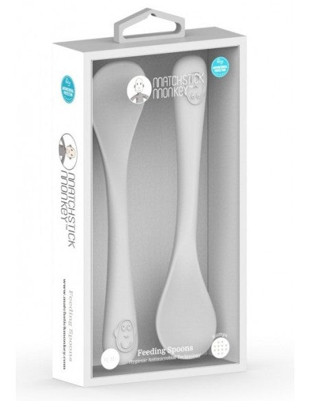 Matchstick Monkey Mealtime Feeding Spoons - Grey | Prenatal, Babies, Nusring, Cybex, Avent Utensil