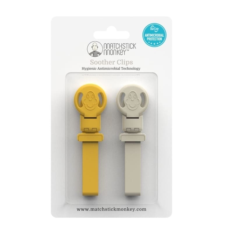 Matchstick Monkey Silicone Pendants For Pacifier or Teether Multi Lion & Giraffe Pack of 2 | Prenatal, Babies, Nusring, Cybex, Avent Teether