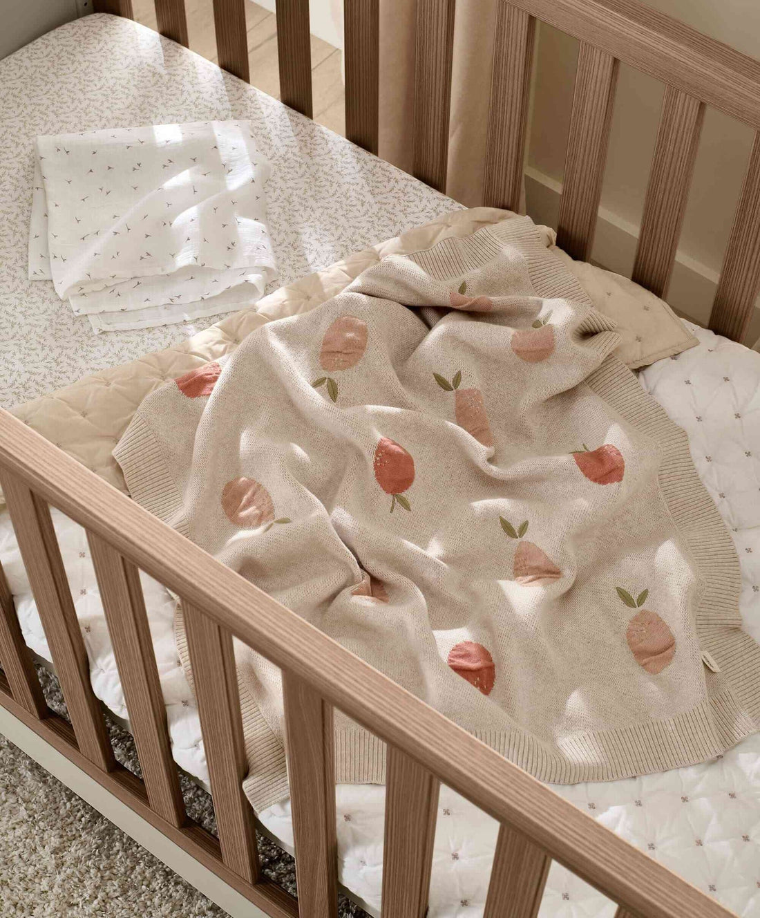 Mamas & Papas Welcome To The World Seedling Knitted Blanket - Fruit | Prenatal, Babies, Nusring, Cybex, Avent Blanket