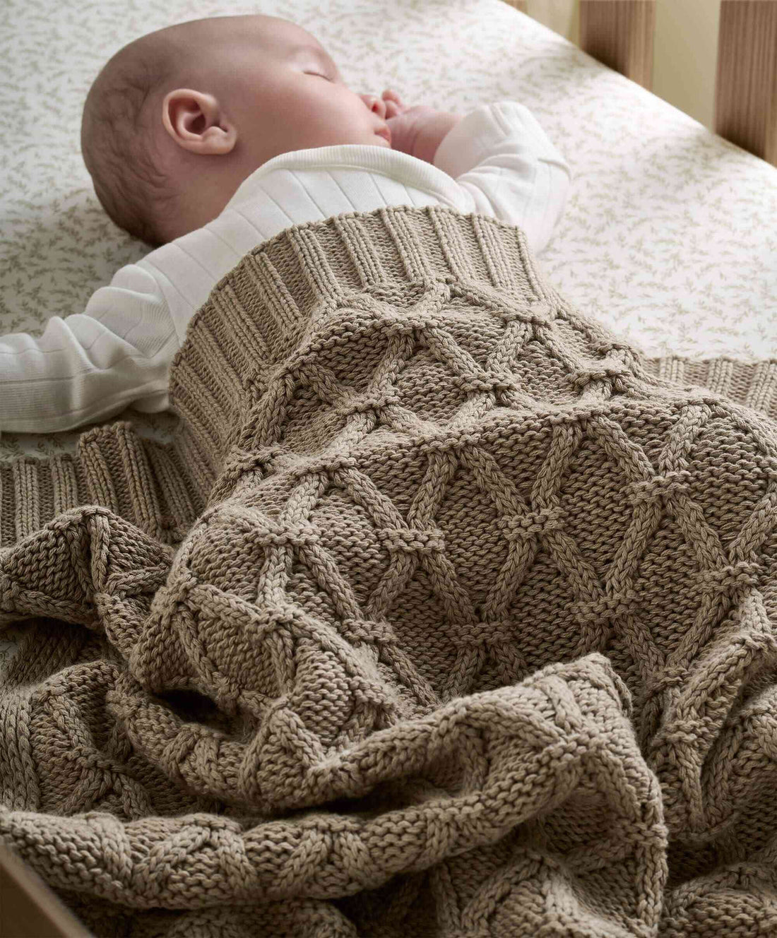 Mamas & Papas Knitted Blanket - Welcome To The World Seedling | Prenatal, Babies, Nusring, Cybex, Avent Blanket
