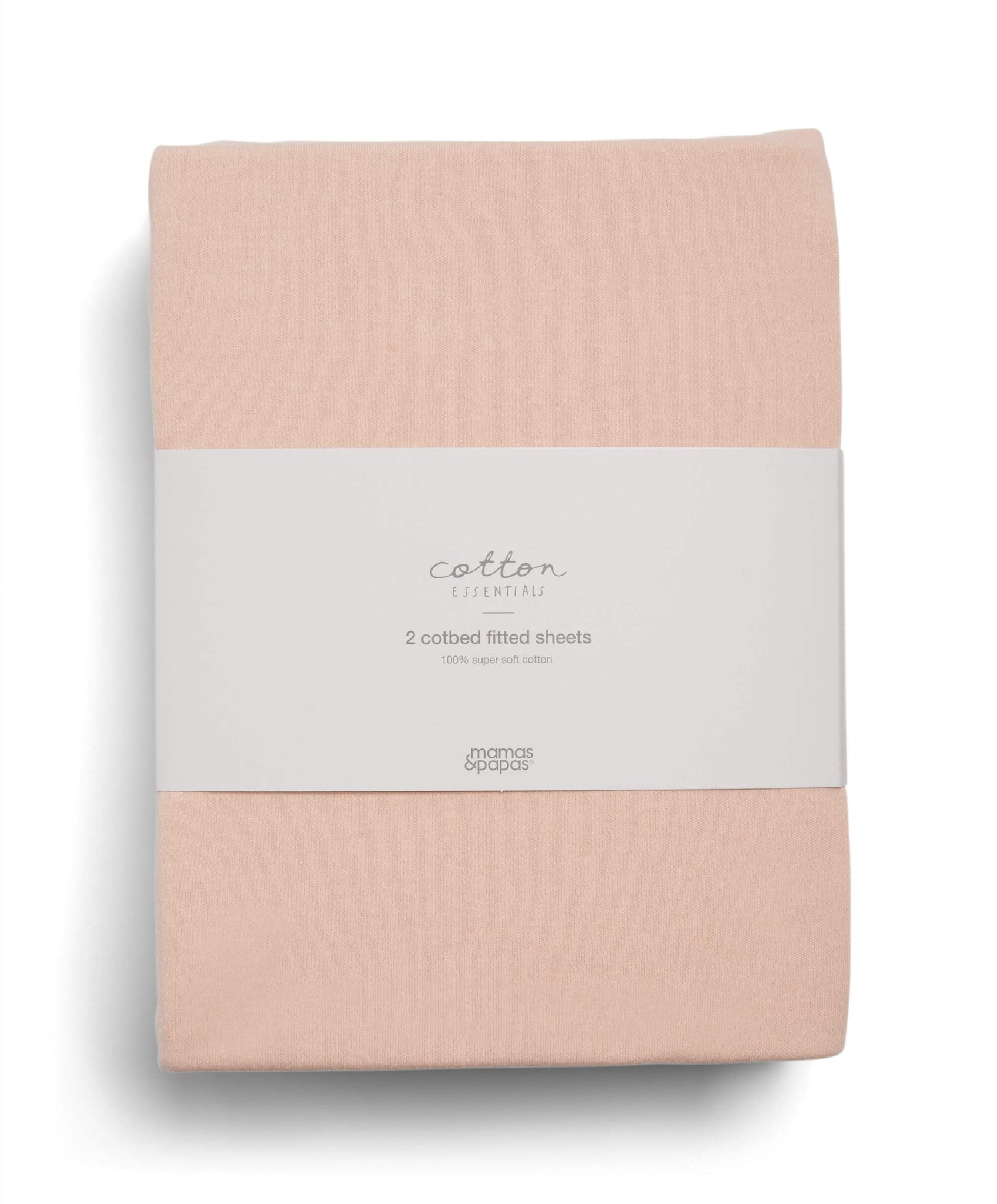 Mamas & Papas Cotton Essentials Cotbed Fitted Sheets Pack of 2 Terracotta | Prenatal, Babies, Nusring, Cybex, Avent Nursery Bedding