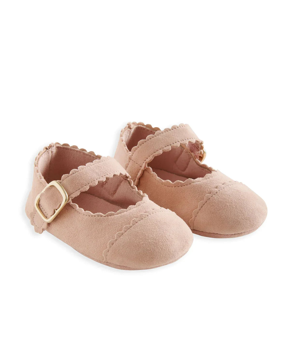 Mamas & Papas Scallop Pram Shoes - Pink Pram Shoe