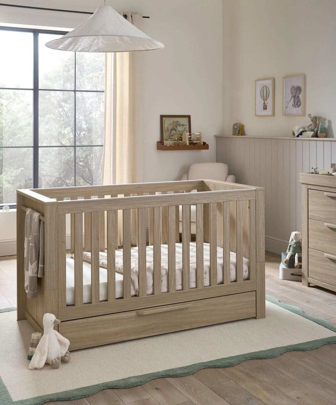 Mamas & Papas Franklin Cotbed - Oak | Prenatal, Babies, Nusring, Cybex, Avent Cot