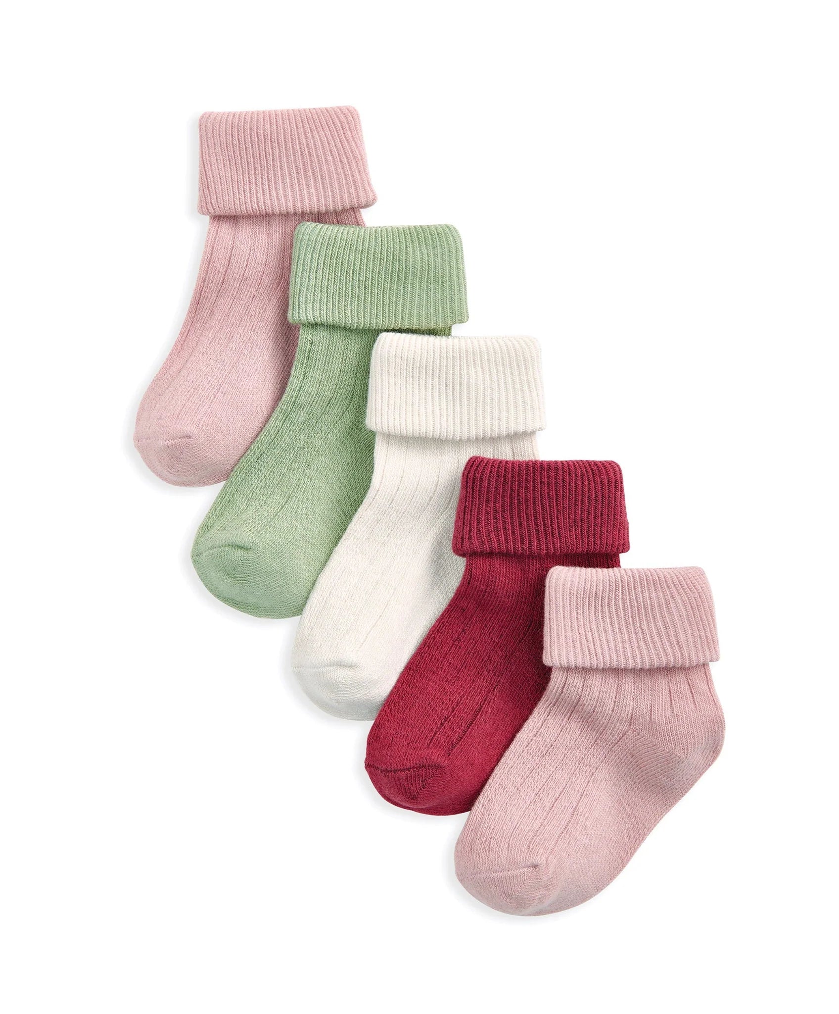 Mamas & Papas Ribbed Socks (Pack of 5) - Multicolour Sock