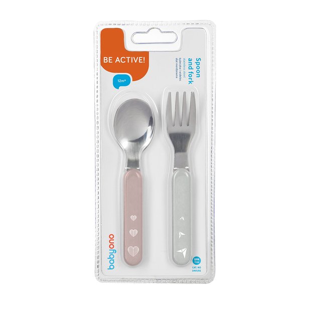 Babyono Stainless Steel Spoon & Fork | Prenatal, Babies, Nusring, Cybex, Avent Utensil