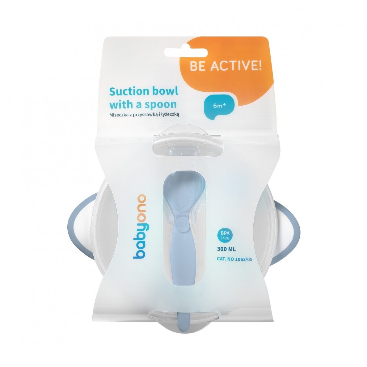 Babyono Suction Bowl with Spoon Blue | Prenatal, Babies, Nusring, Cybex, Avent Bowl