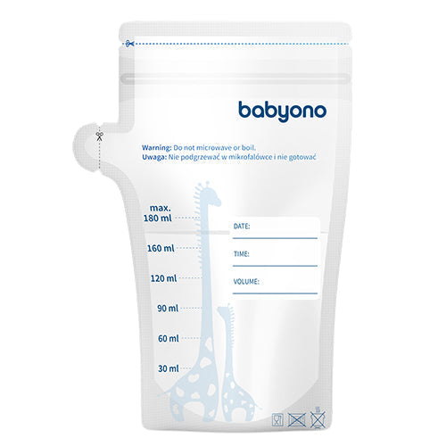 Babyono Breast Milk Storage Bags 180ml Pack of 30 | Prenatal, Babies, Nusring, Cybex, Avent Breastfeeding Milk Storage