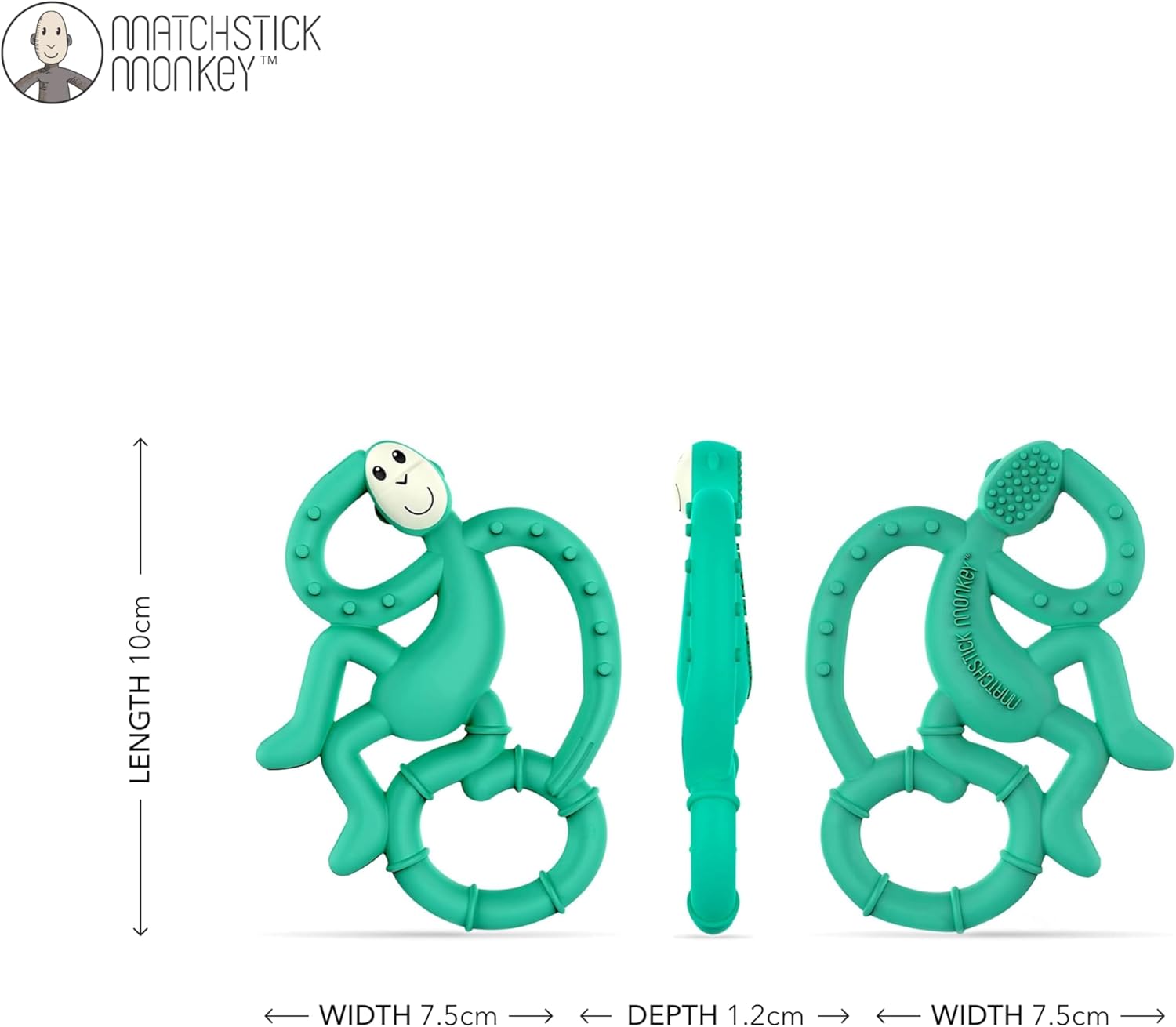 Matchstick Monkey Antimicrobial Silicone Teether Easy To Grip | Prenatal, Babies, Nusring, Cybex, Avent Teether
