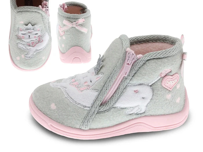 Beppi Baby slippers with zipper closure Unicorn  Indoor Shoe
