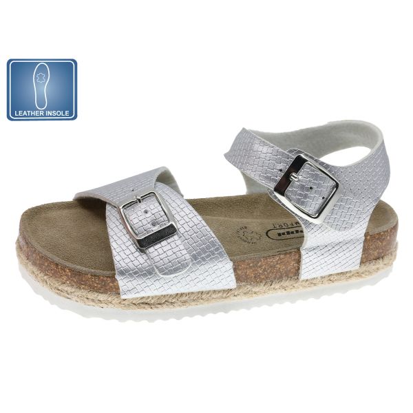 Beppi Sandal Juvenil Silver Sandal USA, Lebanon