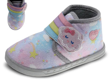 Beppi Baby slippers with print - Rainbow Indoor Shoe