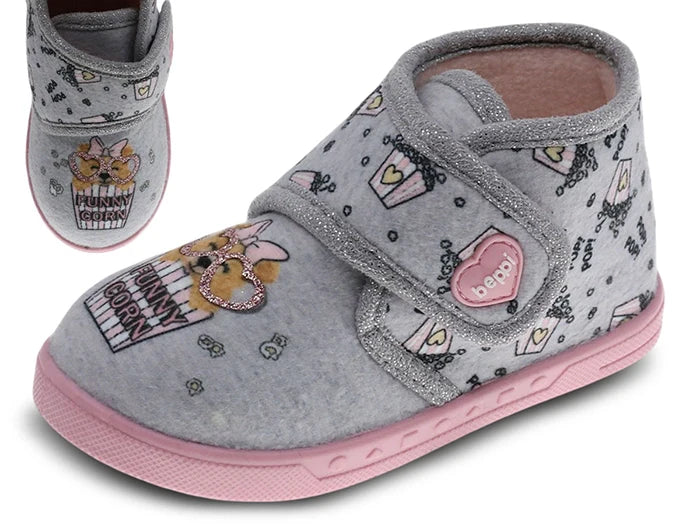 Beppi Baby slippers with Dog print Indoor Shoe