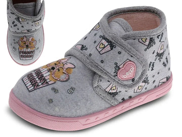 Beppi Baby slippers with Dog print Indoor Shoe