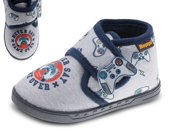 Beppi Baby slippers with Gaming print Indoor Shoe