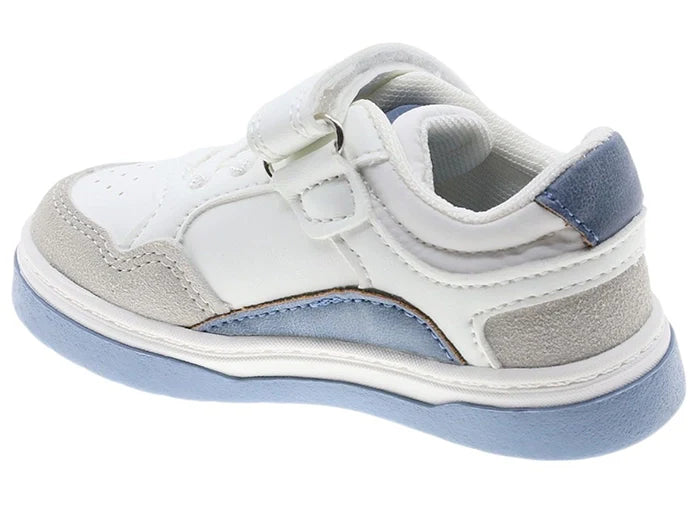 Beppi White & Blue Casual Shoe With velcro Casual Shoe, USA international shipping, lebanon, babies