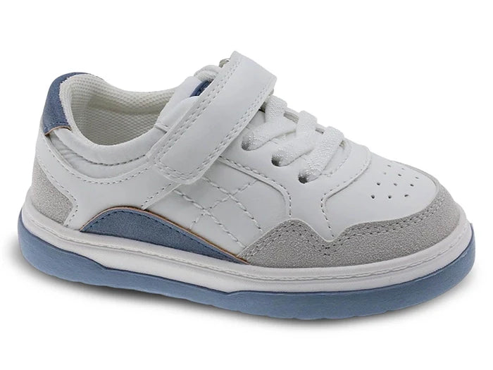 Beppi White & Blue Casual Shoe With velcro Casual Shoe, USA international shipping, lebanon, babies