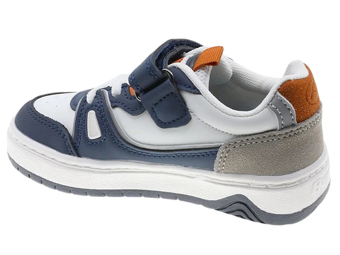 Beppi White & Navy Casual Shoe With velcro Casual Shoe, USA international shipping, lebanon, babies