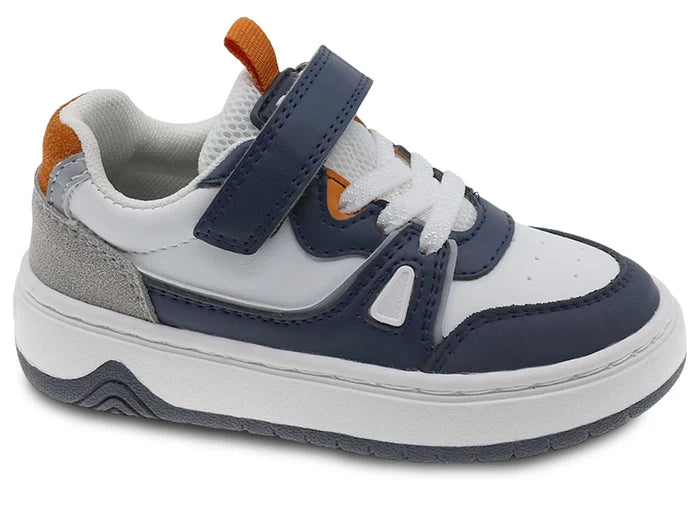 Beppi White & Navy Casual Shoe With velcro Casual Shoe, USA international shipping, lebanon, babies