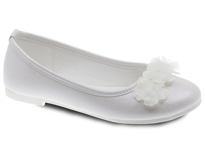 Beppi Leather Juvenil Off White Ballerina ballerina , USA international shipping, lebanon, babies